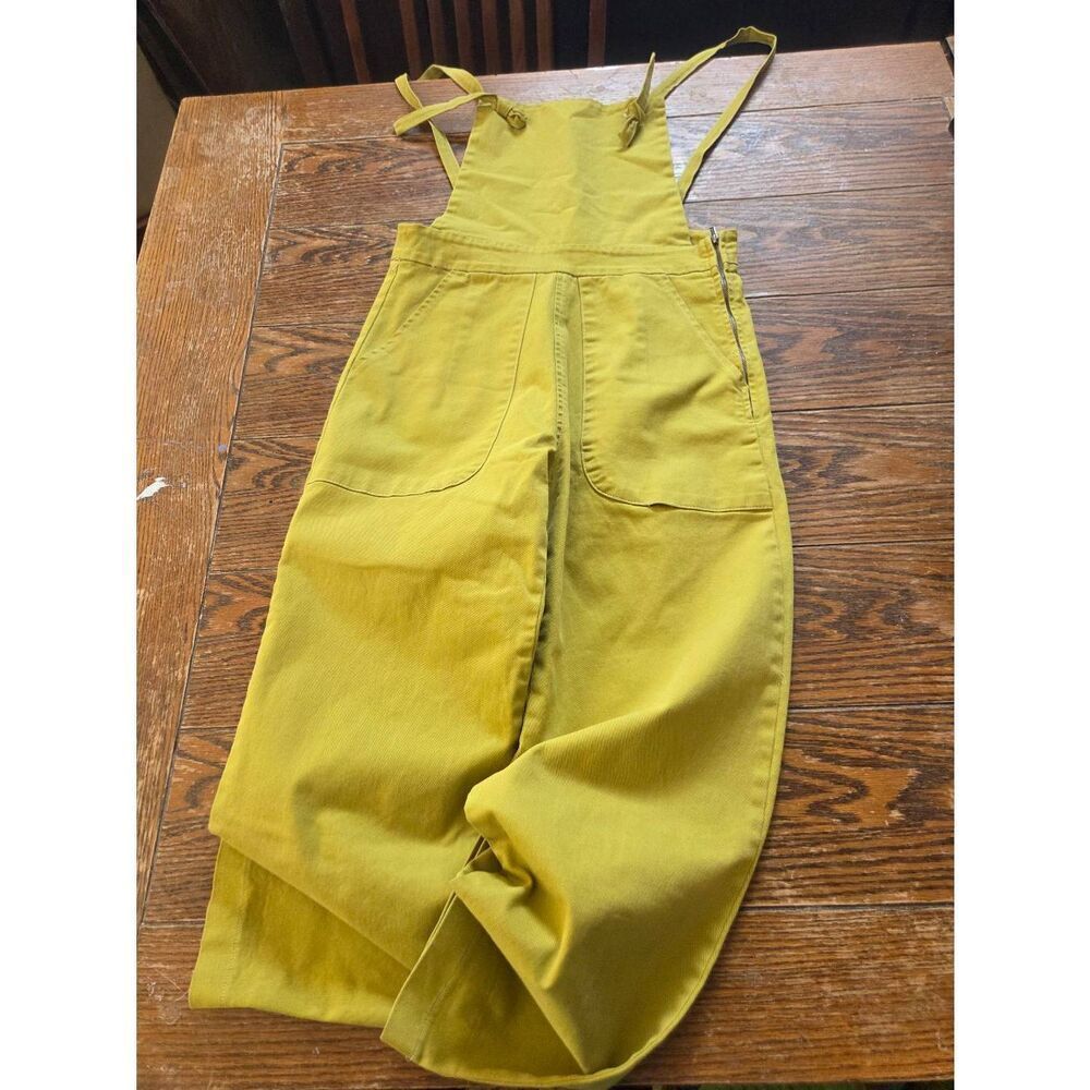 Loup knotted yellow overalls sz XS